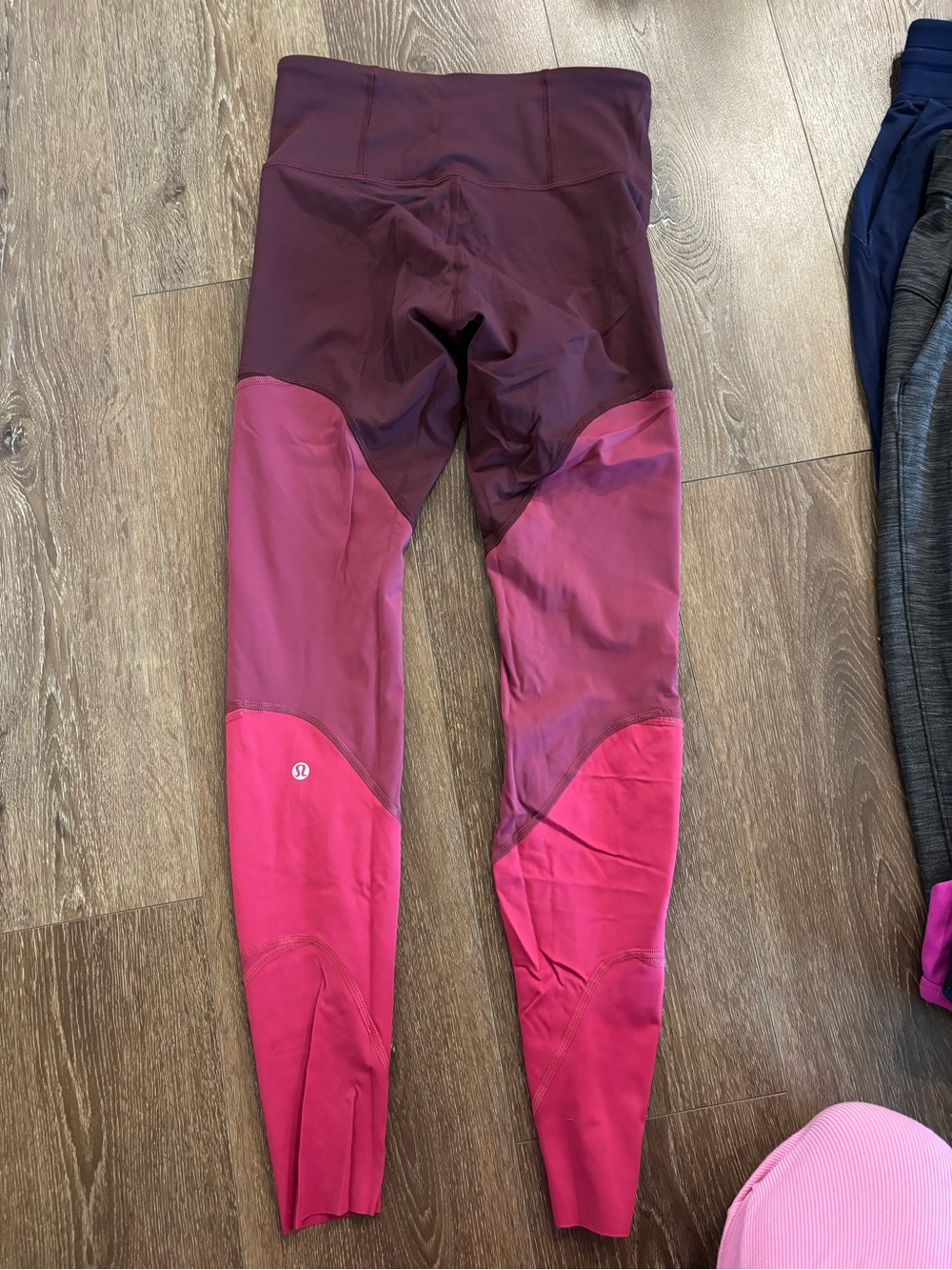 Lululemon Colorblock Leggings - purple & Pink
